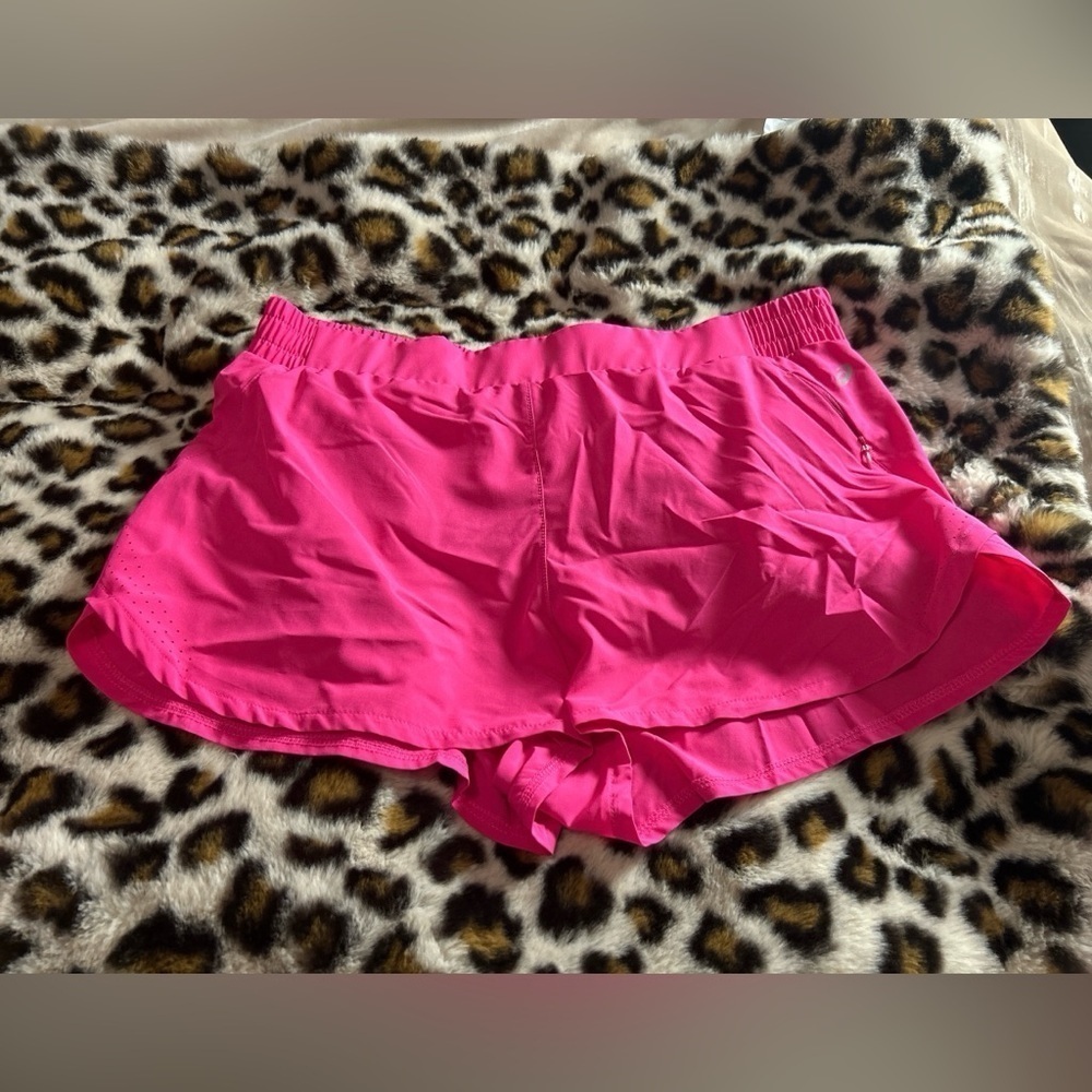 ASICS pink workout shorts. Xl EUC